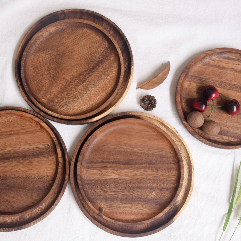 Round Wooden Plate
