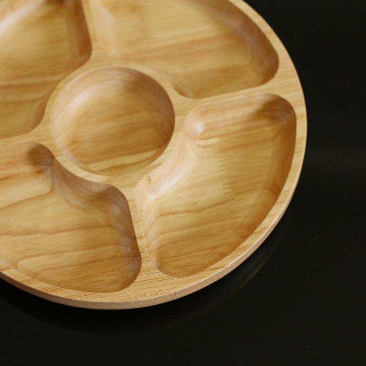 Rubber Wood Five-Grid