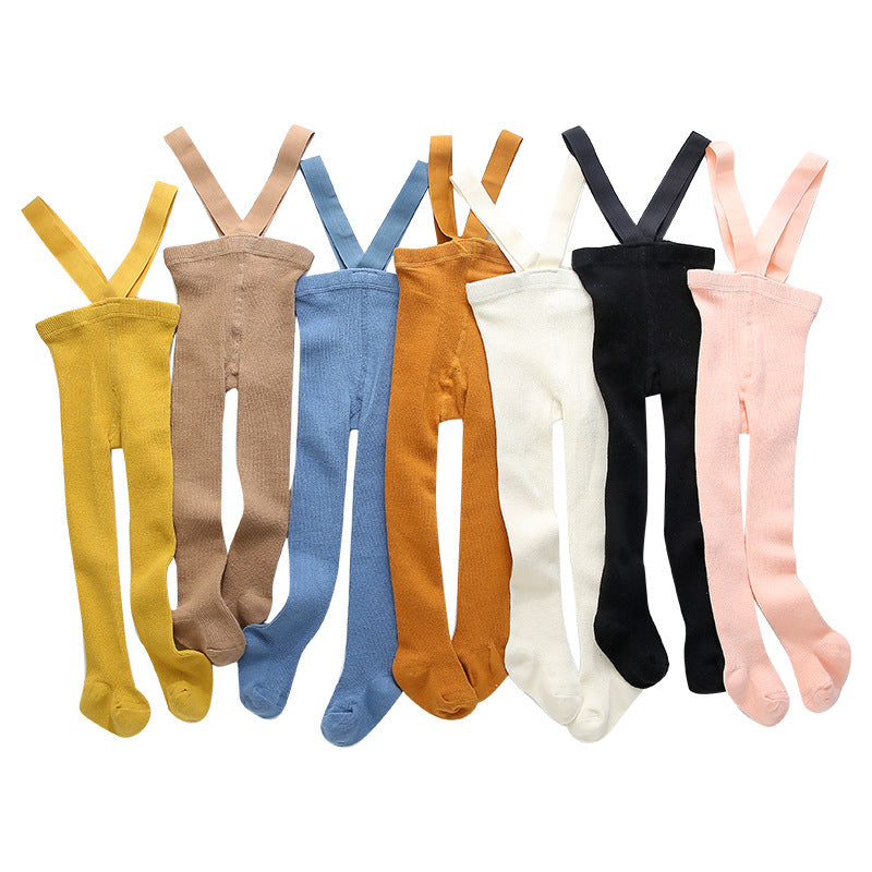 Combed cotton baby crawling cross overalls - ROZZAJ
