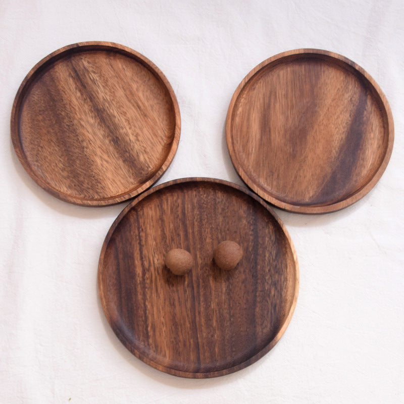 Round Wooden Plate
