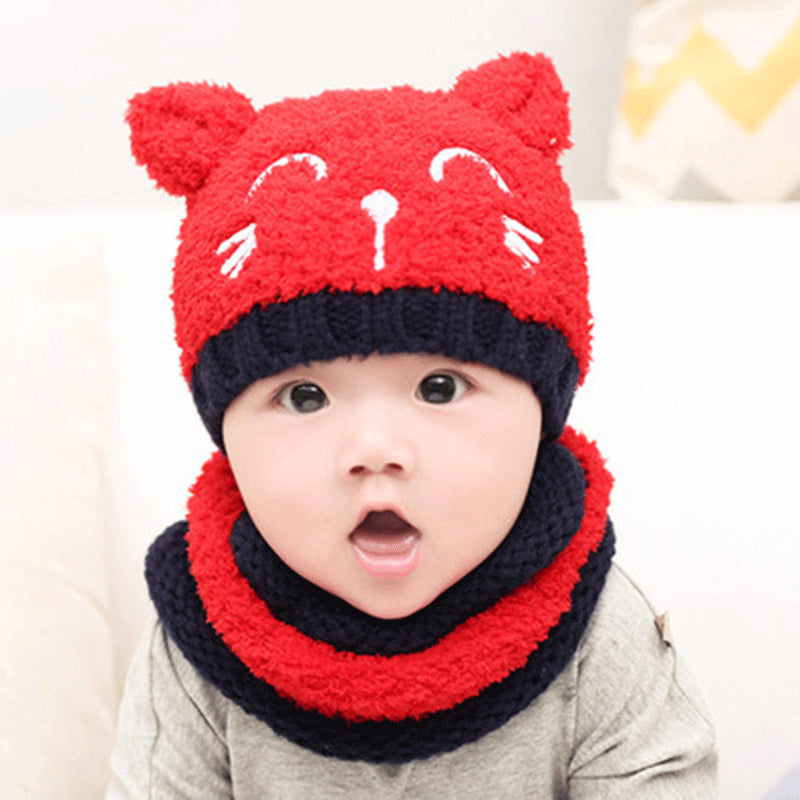 Wool scarf baby hat - ROZZAJ