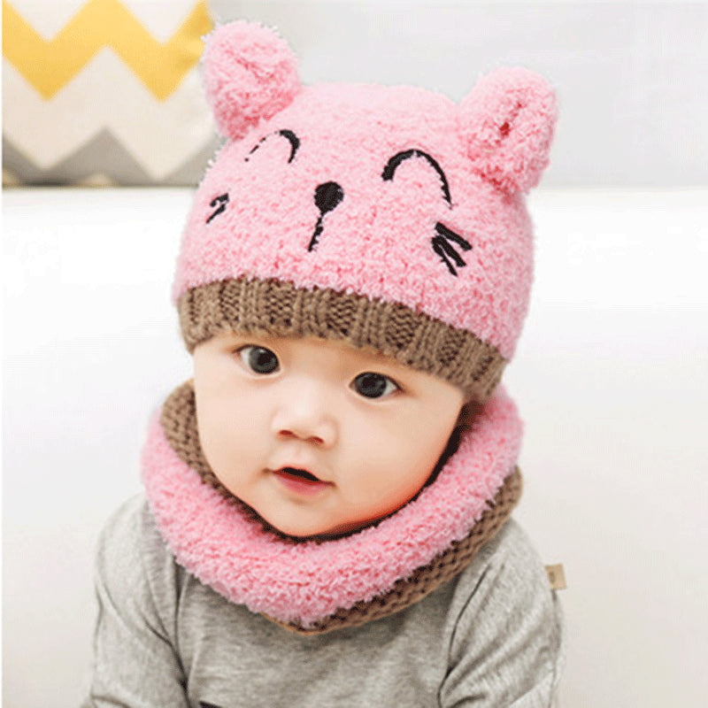 Wool scarf baby hat - ROZZAJ
