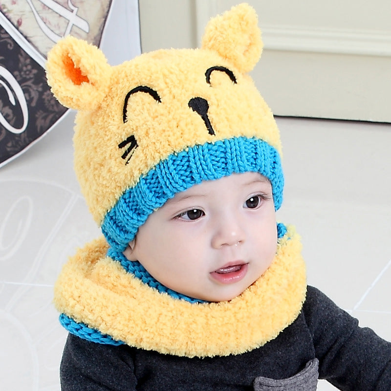 Wool scarf baby hat - ROZZAJ