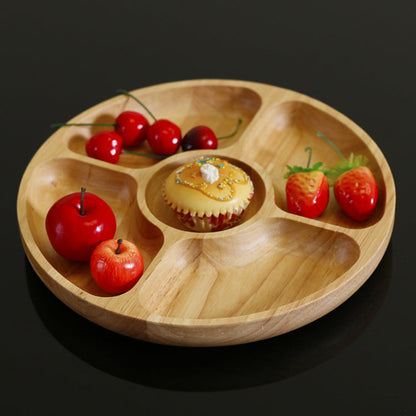 Rubber Wood Five-Grid