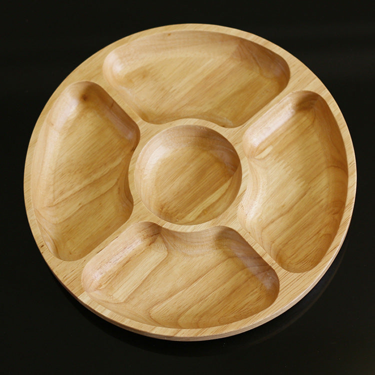Rubber Wood Five-Grid