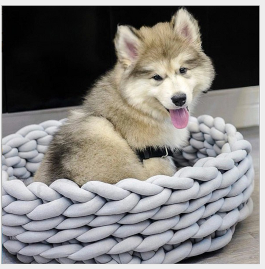 Hand-Woven Kennel Pet Bed