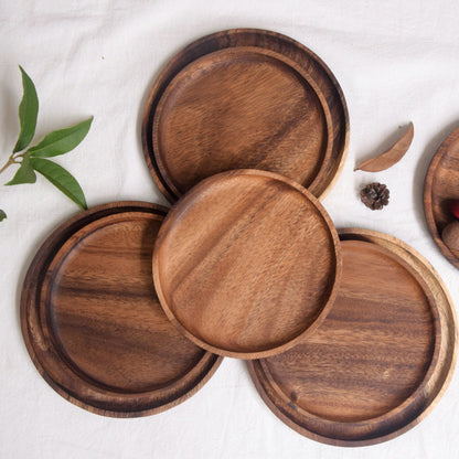 Round Wooden Plate