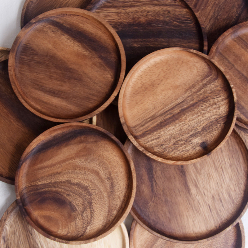 Round Wooden Plate