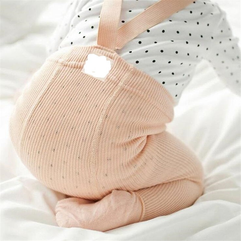 Combed cotton baby crawling cross overalls - ROZZAJ