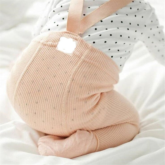 Combed cotton baby crawling cross overalls - ROZZAJ