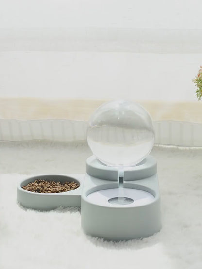 Automatic Pet Water Dispenser w/ Bowl